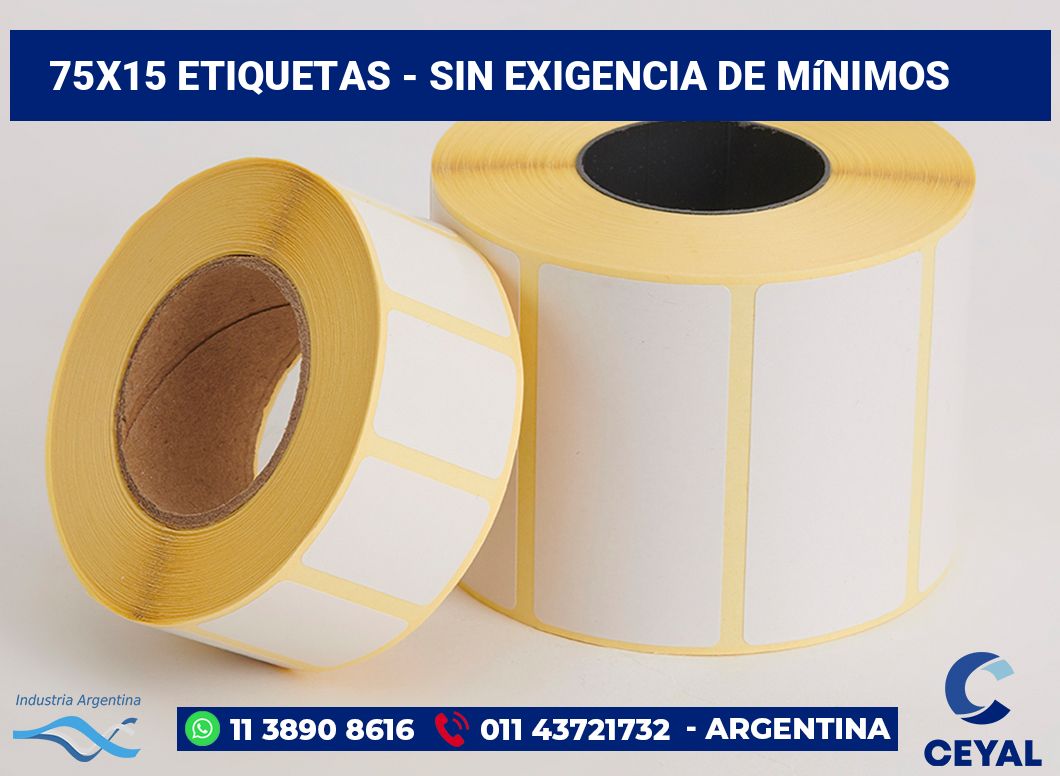 75×15 Etiquetas