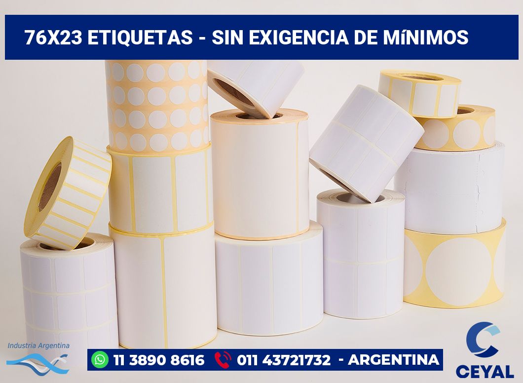 76x23 Etiquetas