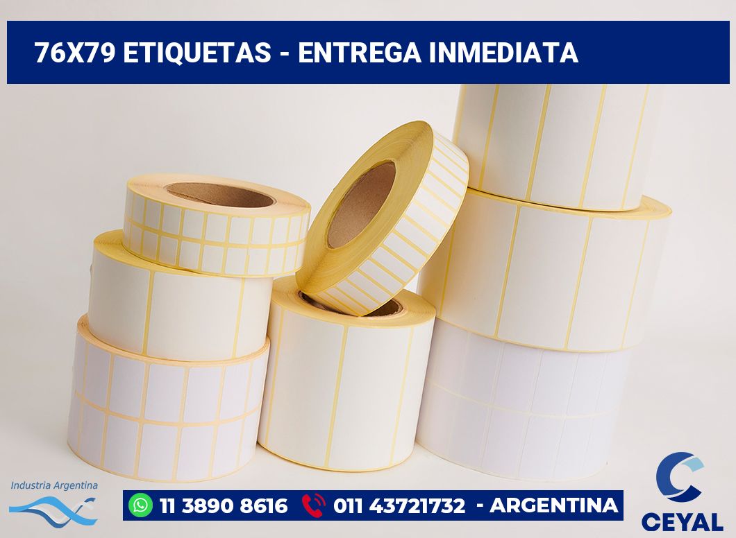 76×79 Etiquetas