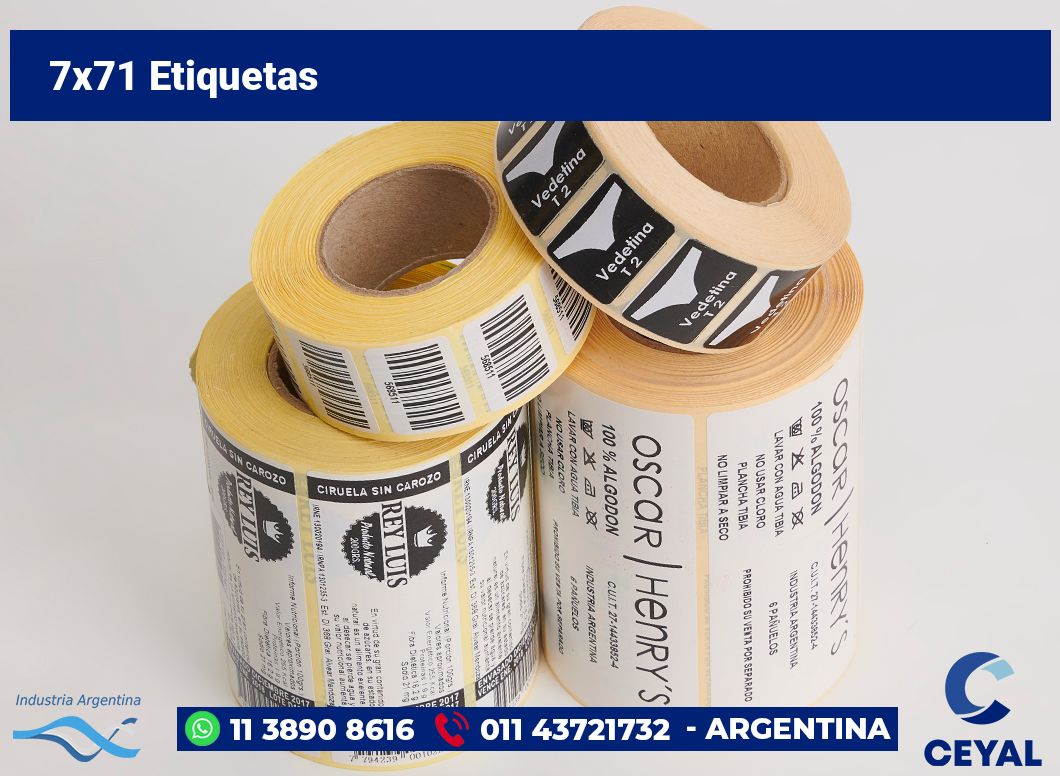 7×71 Etiquetas