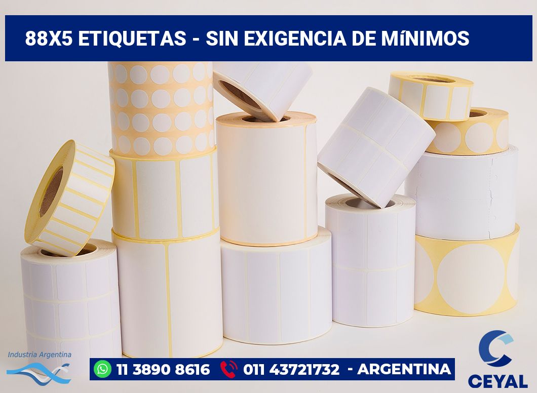 88x5 Etiquetas