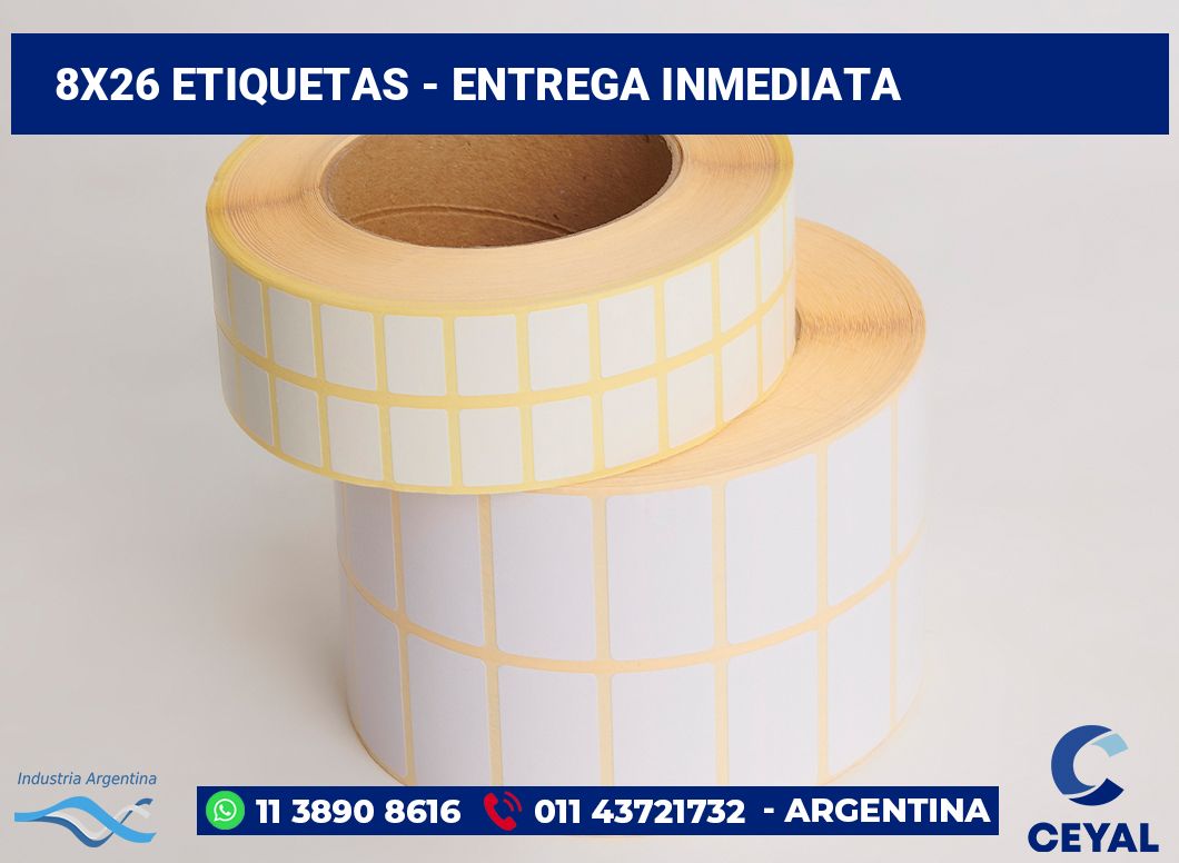 8×26 Etiquetas