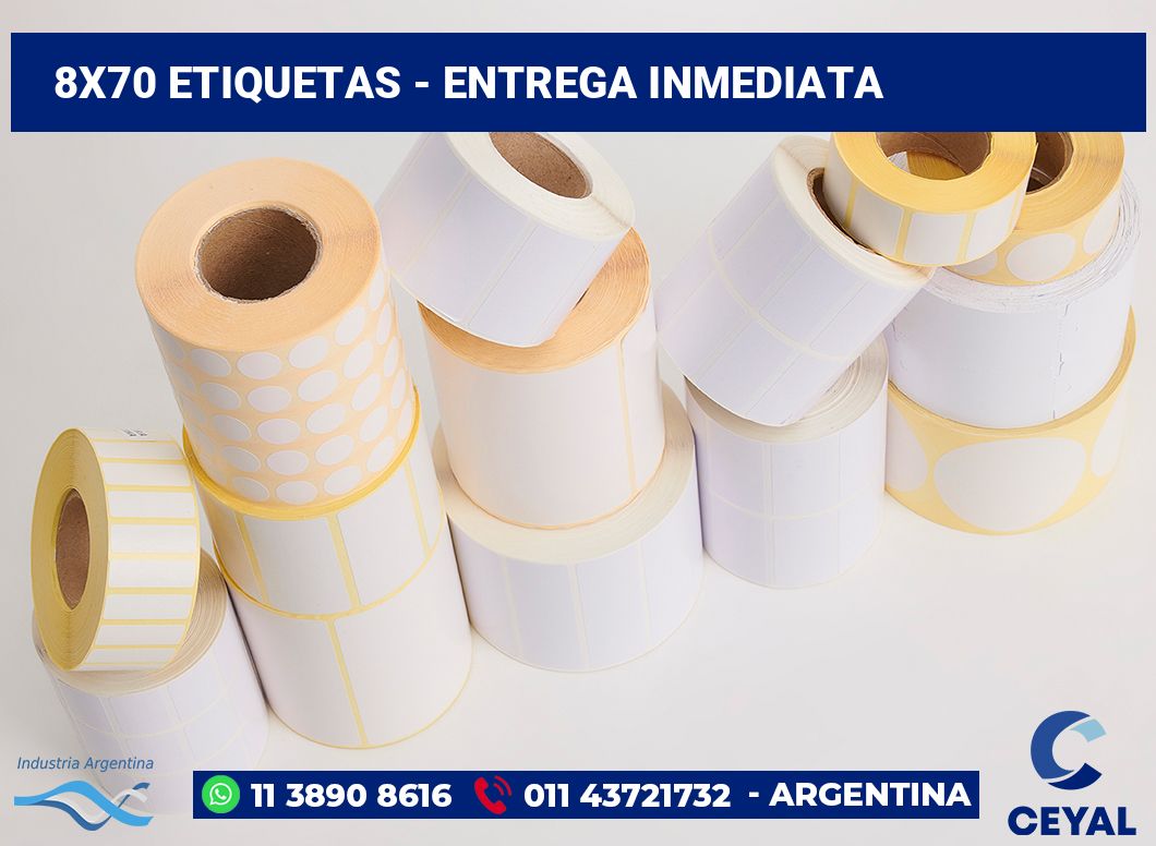 8×70 Etiquetas