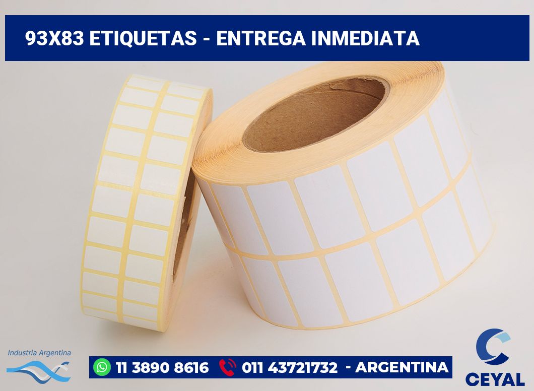 93x83 Etiquetas