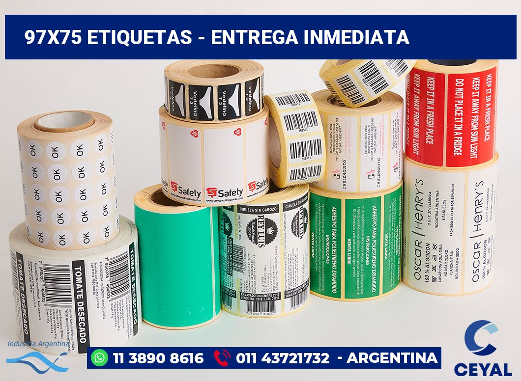 97×75 Etiquetas