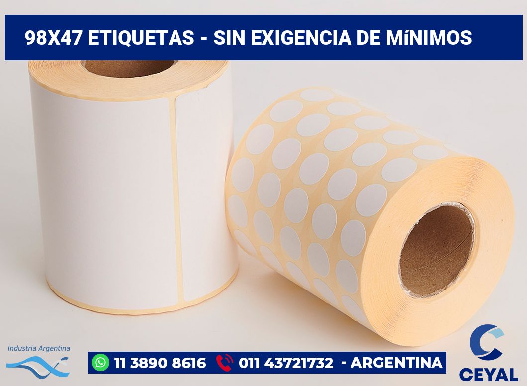 98×47 Etiquetas