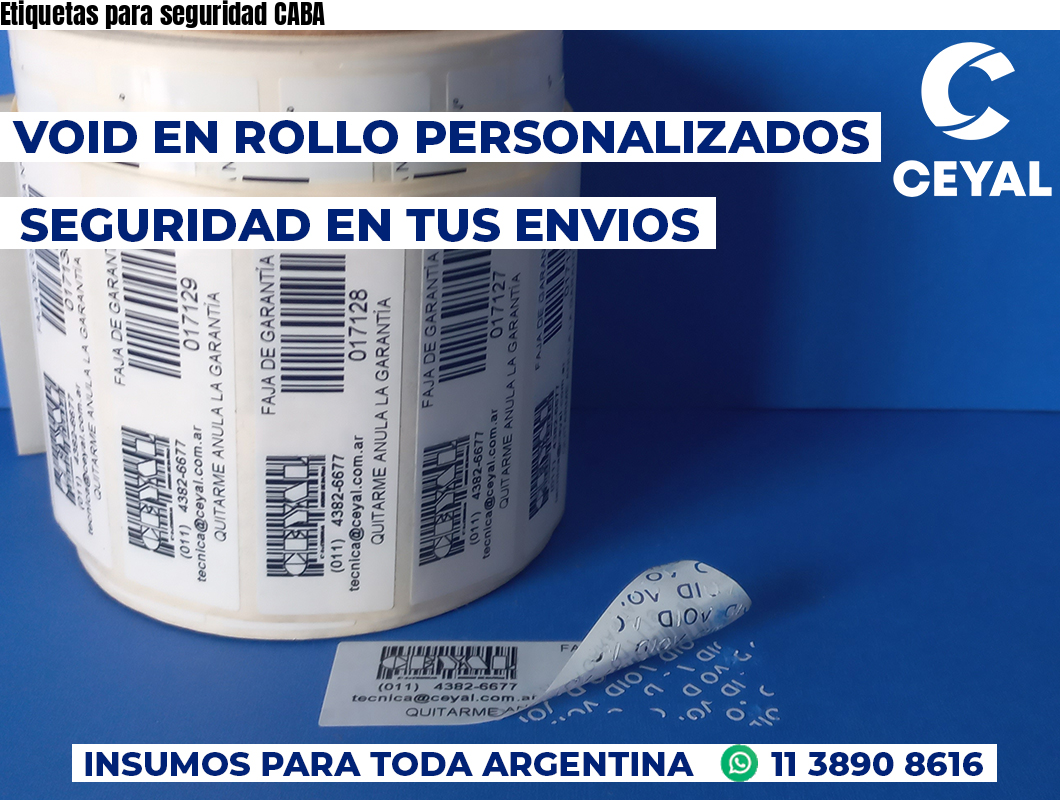 Etiquetas para seguridad CABA