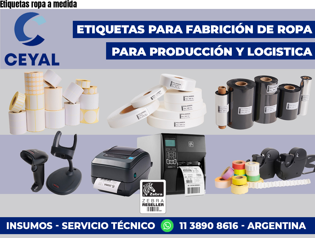 Etiquetas ropa a medida