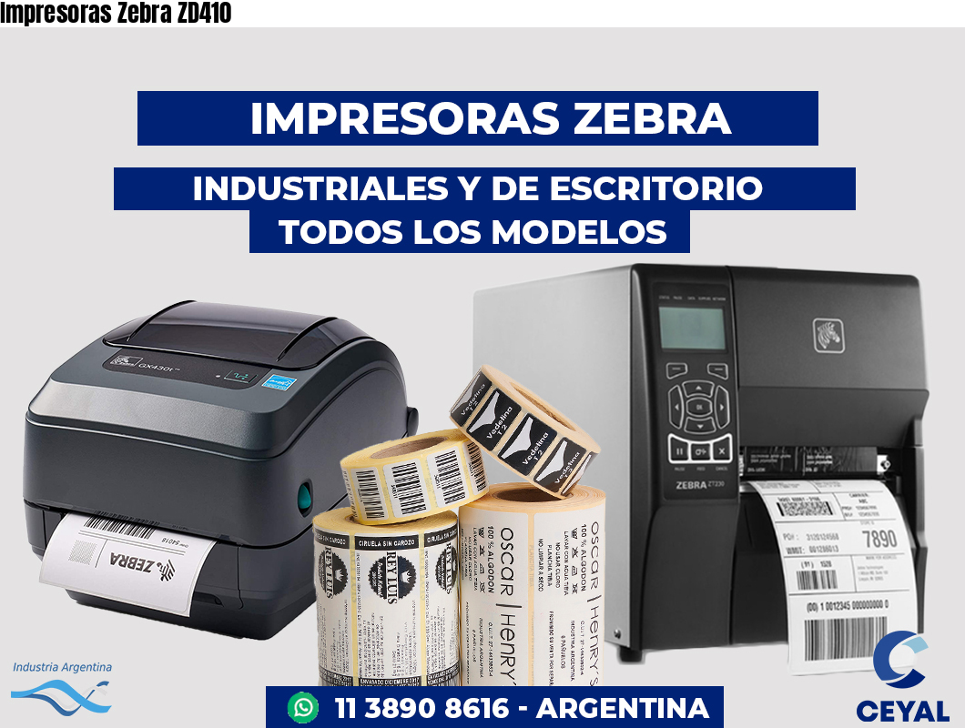 Impresoras Zebra ZD410