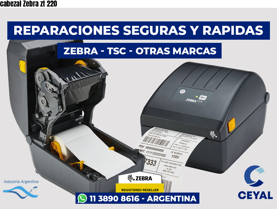 cabezal Zebra zt 220