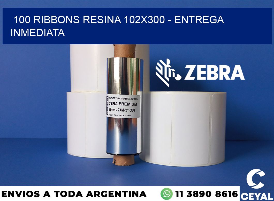 100 Ribbons resina 102x300 - Entrega inmediata