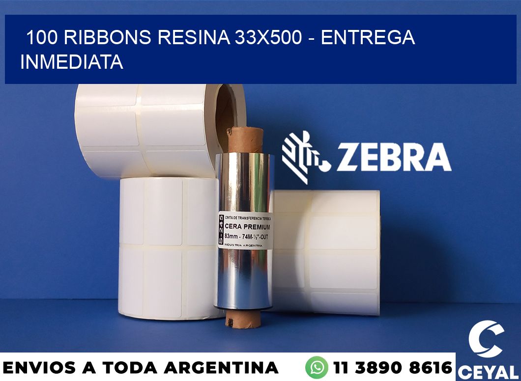 100 Ribbons resina 33x500 - Entrega inmediata