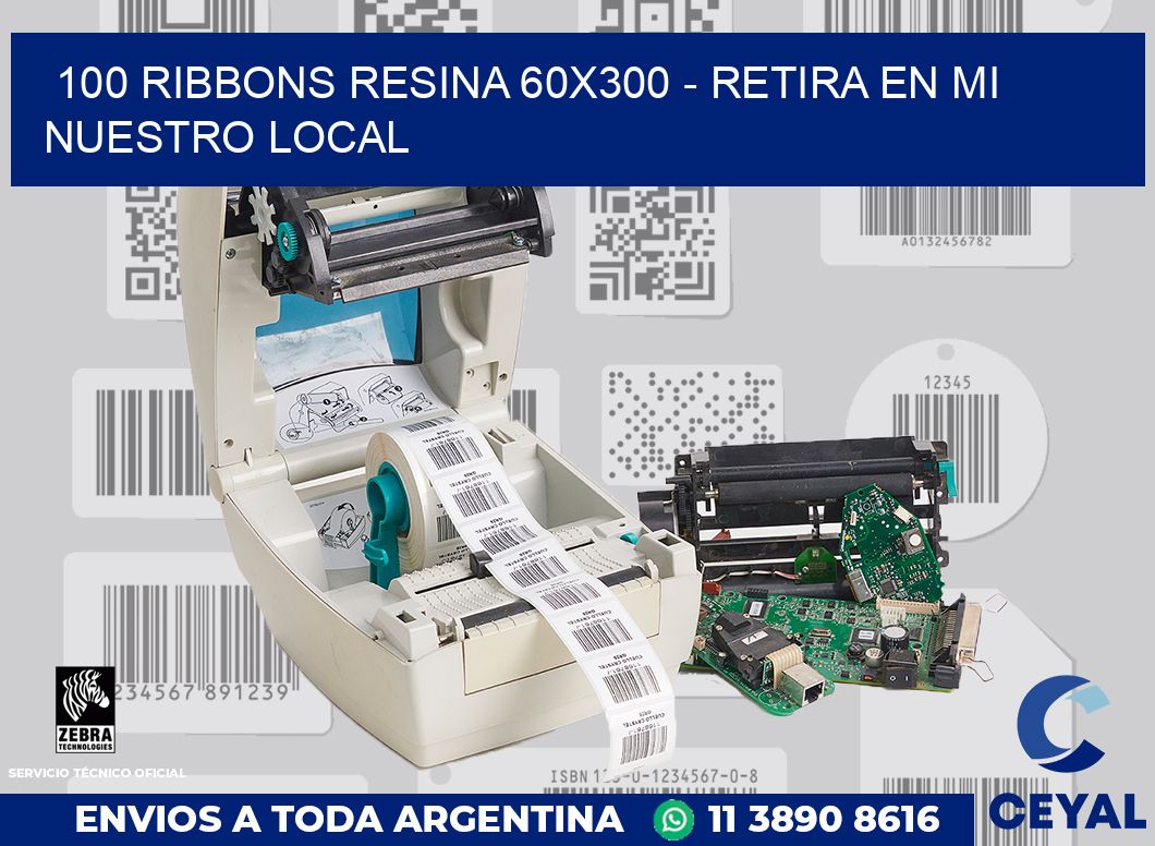 100 Ribbons resina 60x300 - retira en mi nuestro local