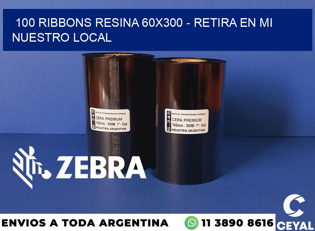 100 Ribbons resina 60x300 - retira en mi nuestro local