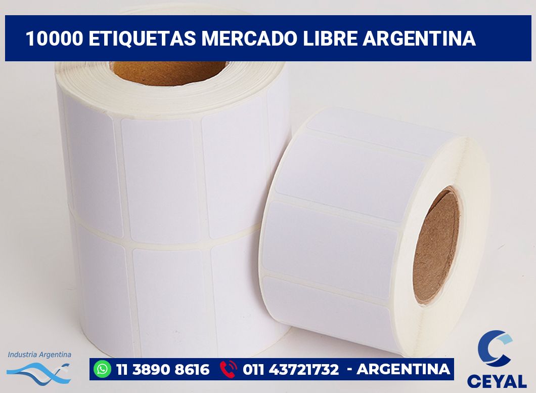 10000 Etiquetas mercado libre argentina
