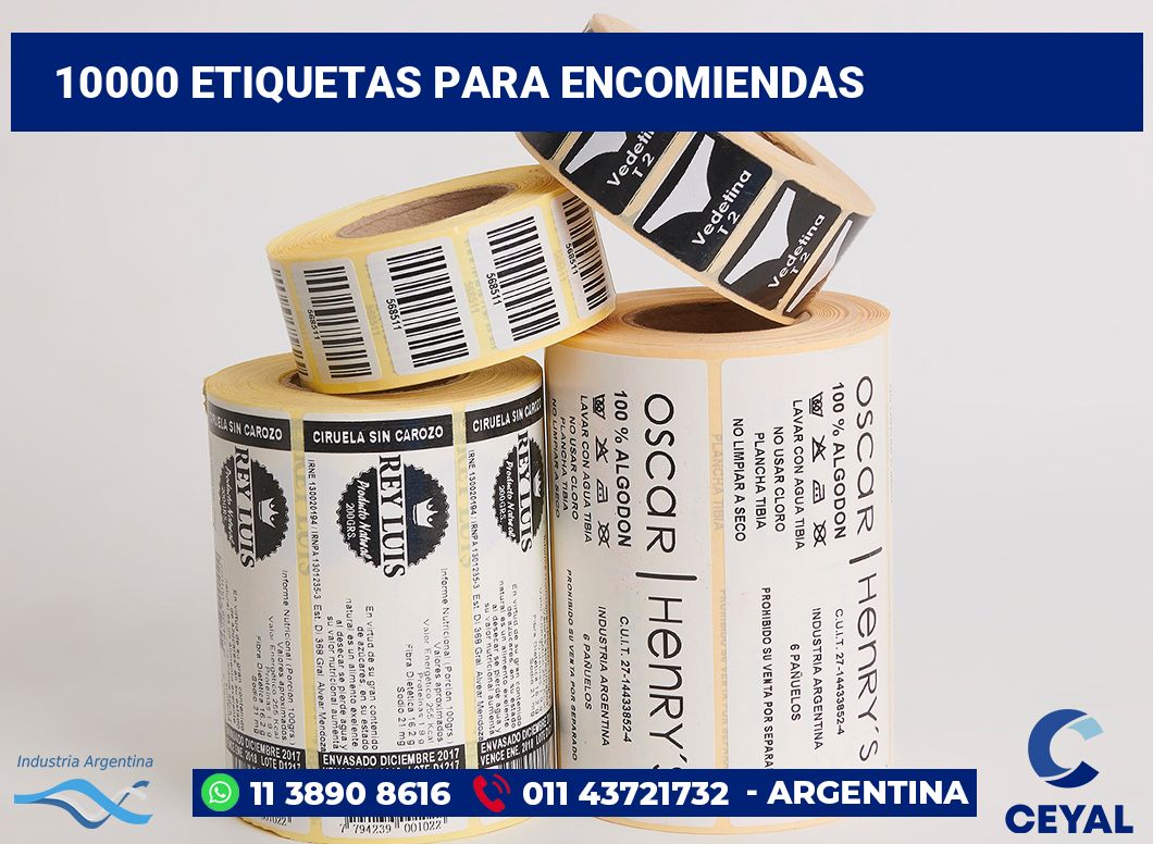 10000 Etiquetas para encomiendas