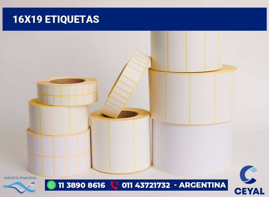 16x19 Etiquetas