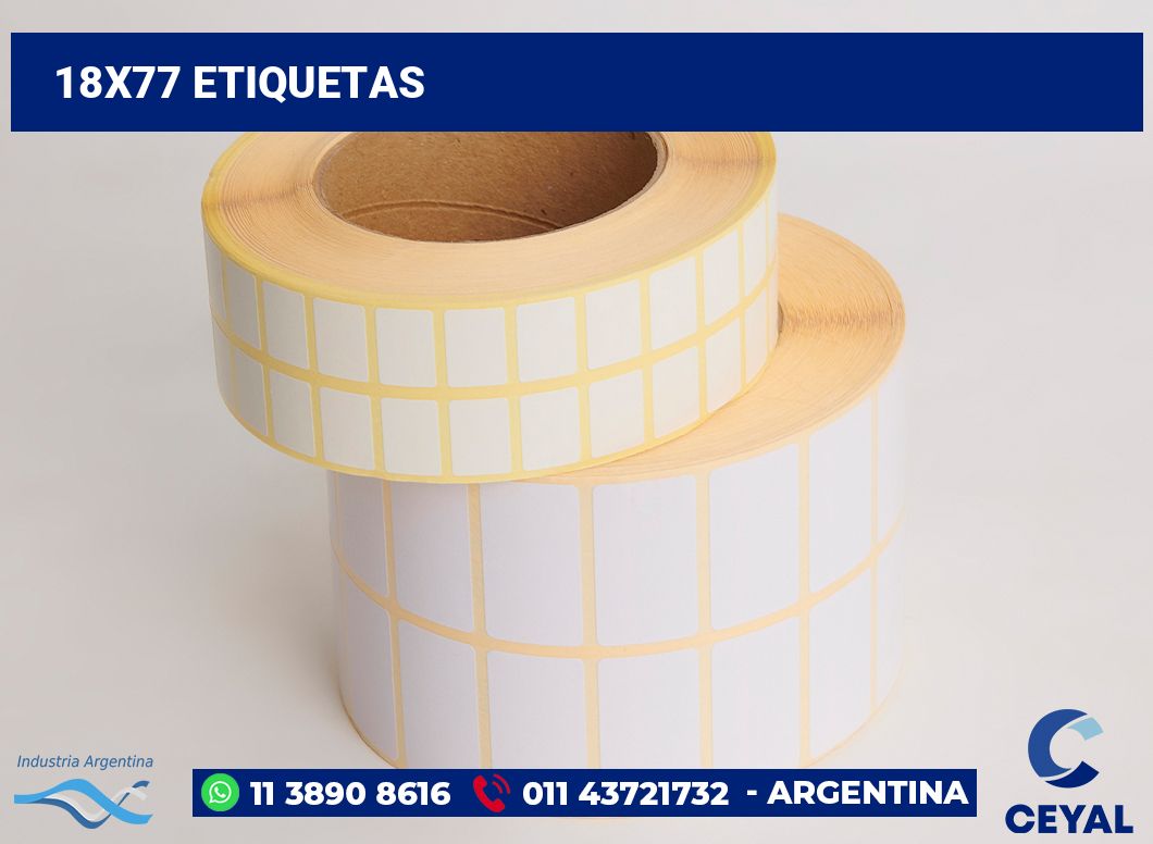 18x77 Etiquetas