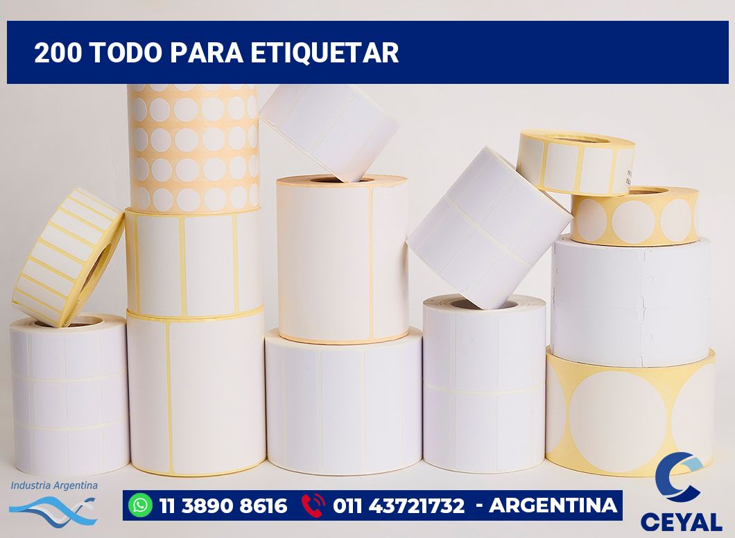 200 Todo para etiquetar