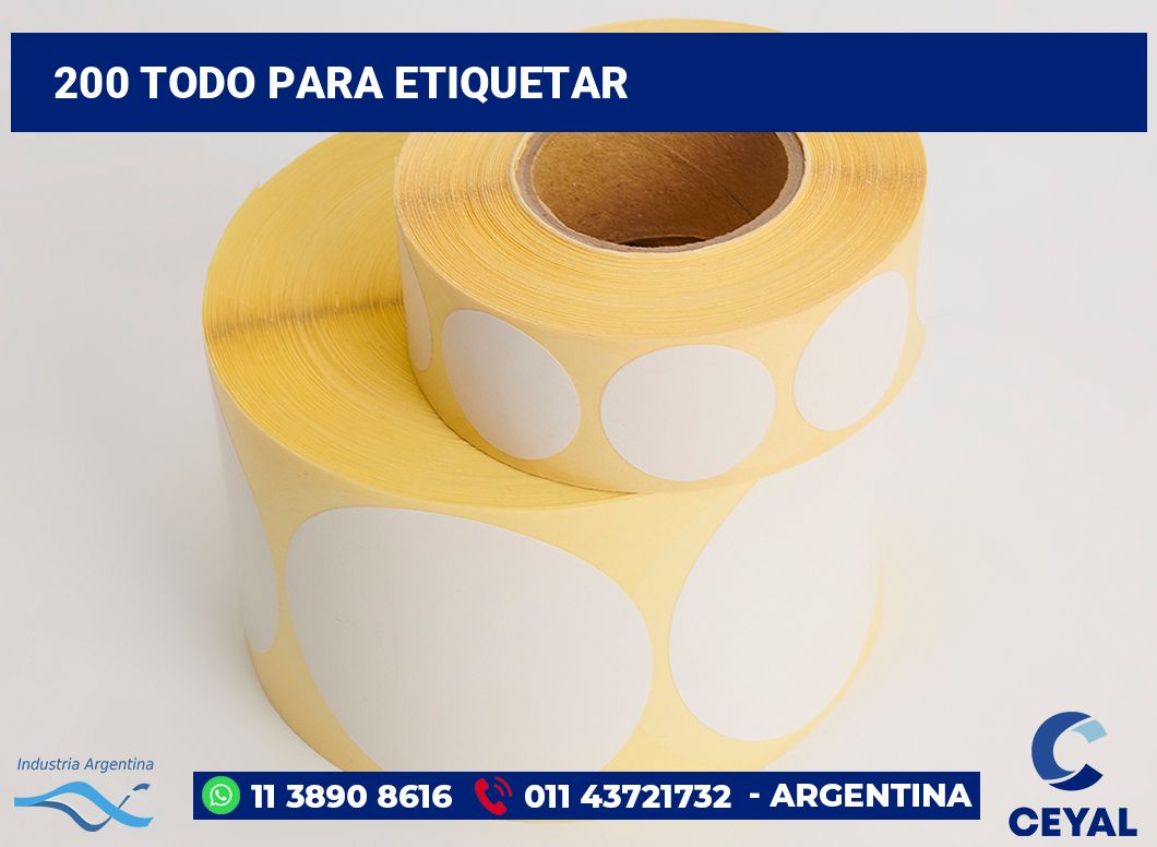 200 Todo para etiquetar