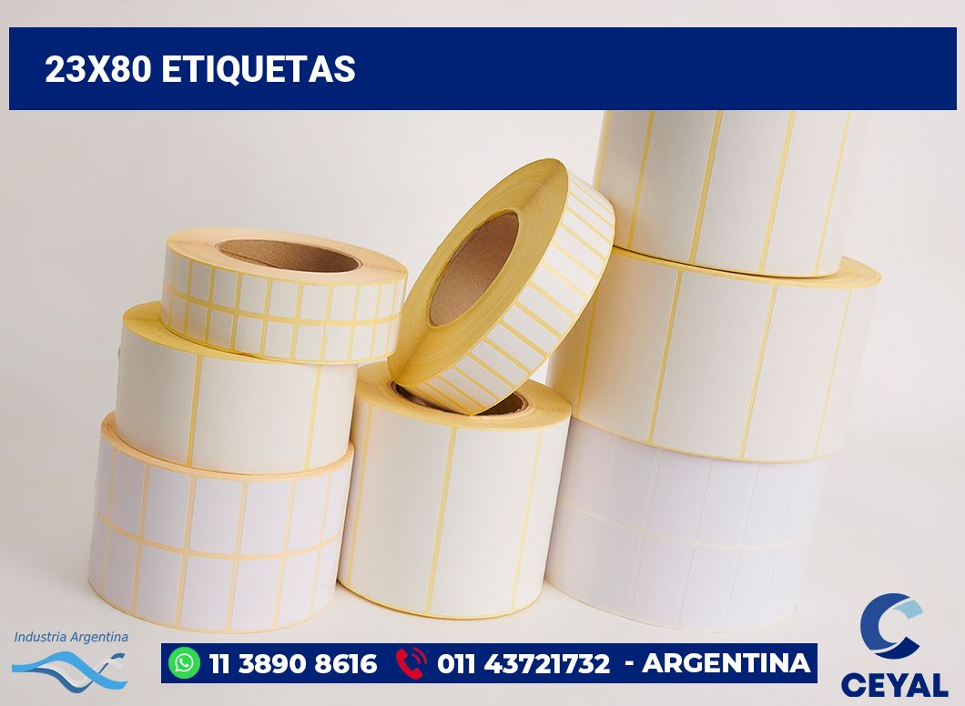 23x80 Etiquetas