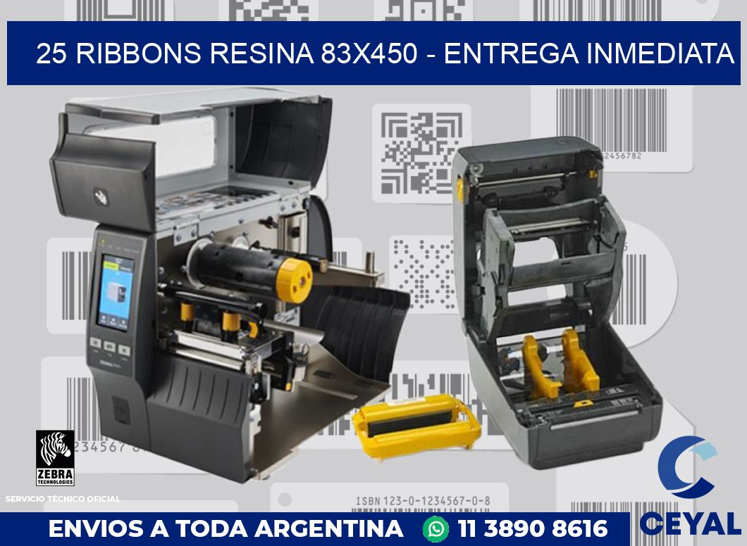 25 Ribbons resina 83x450 - Entrega inmediata