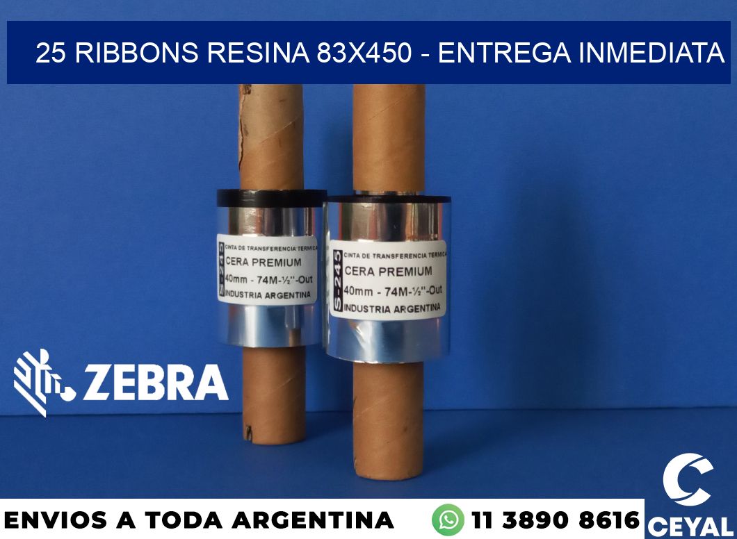 25 Ribbons resina 83x450 - Entrega inmediata