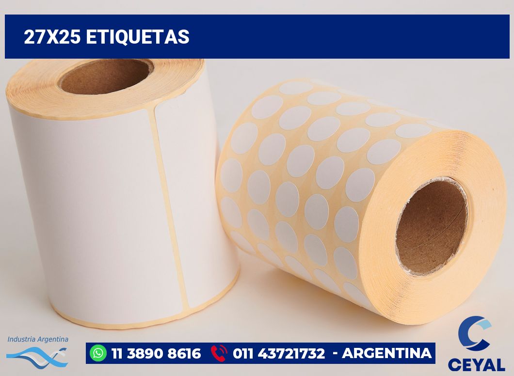 27x25 Etiquetas