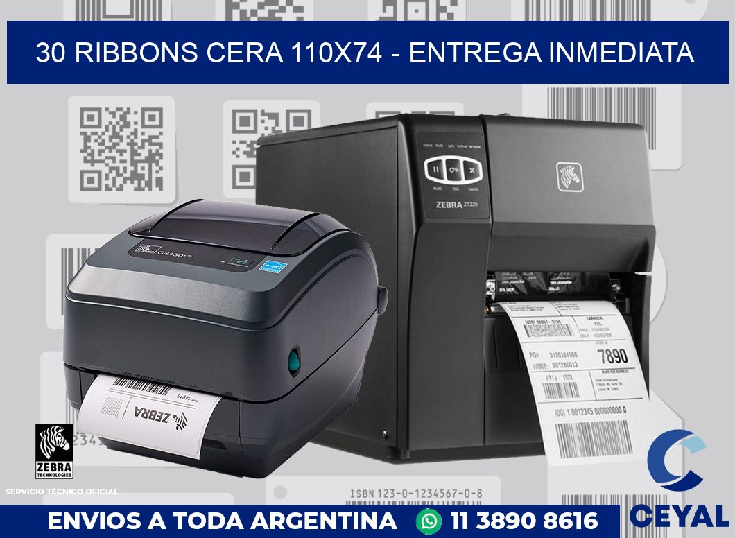 30 Ribbons cera 110x74 - Entrega inmediata