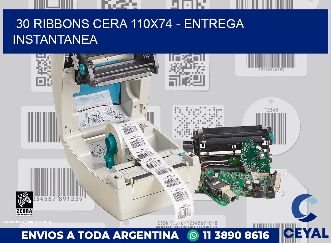 30 Ribbons cera 110x74 - entrega instantanea