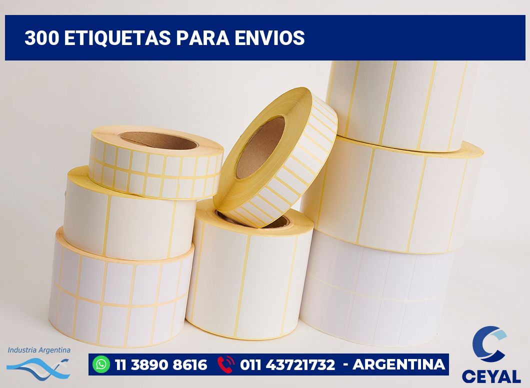 300 Etiquetas para envios