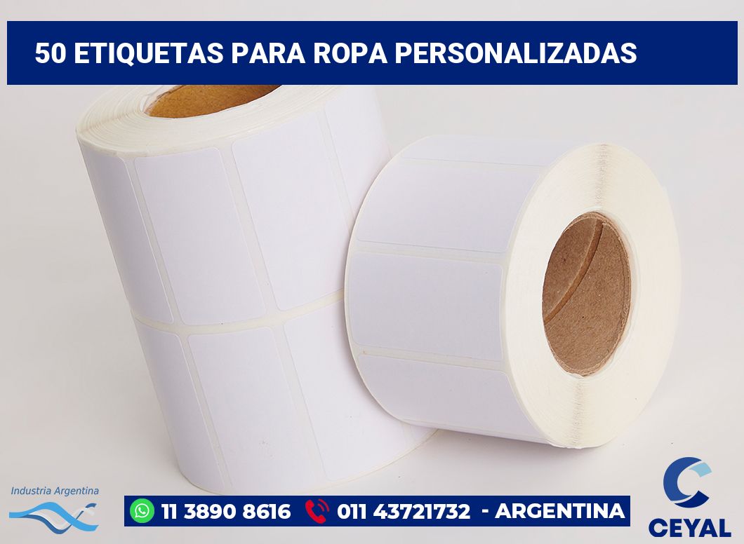 50 Etiquetas para ropa personalizadas