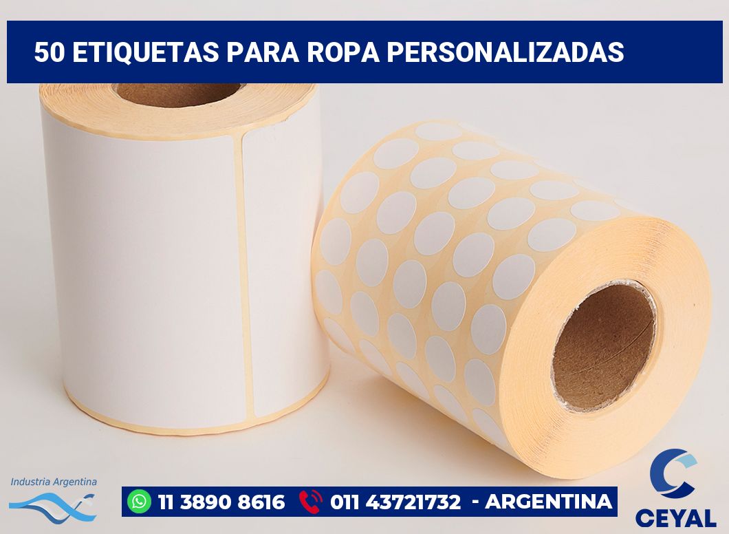 50 Etiquetas para ropa personalizadas