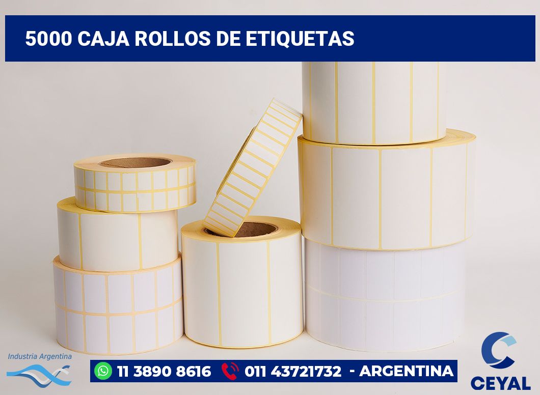 5000 Caja rollos de etiquetas