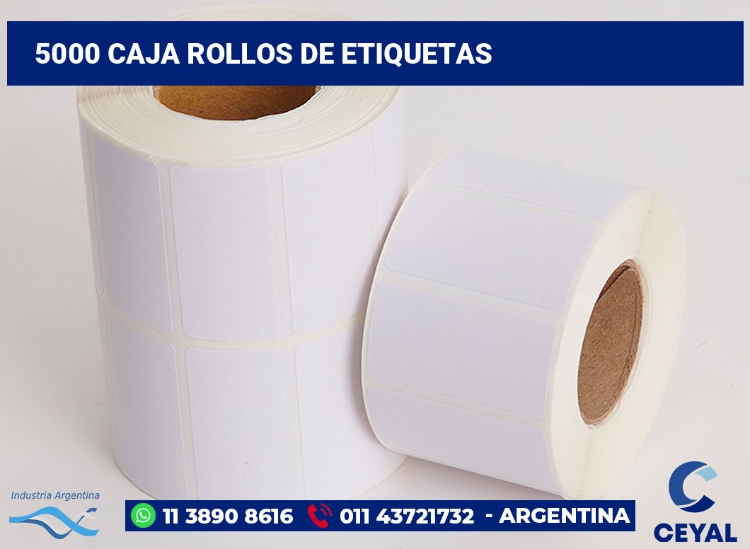 5000 Caja rollos de etiquetas
