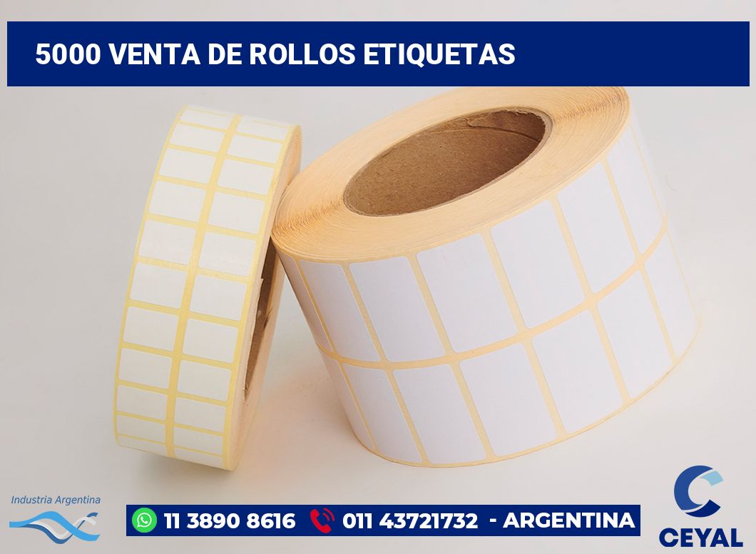 5000 Venta de rollos etiquetas