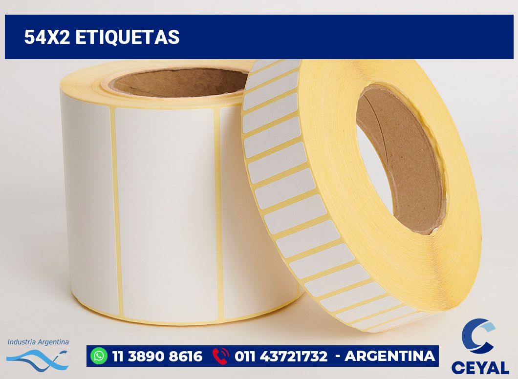 54x2 Etiquetas