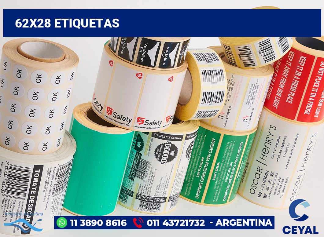 62x28 Etiquetas