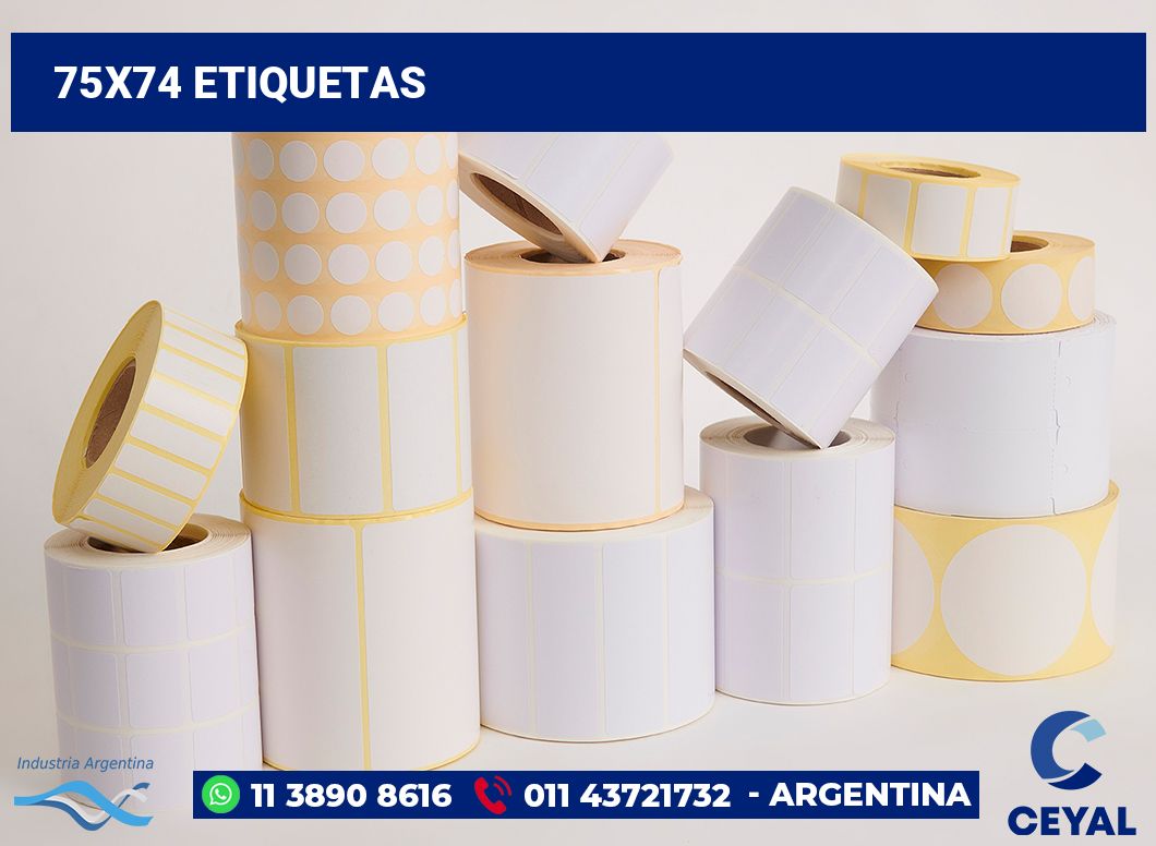 75x74 Etiquetas