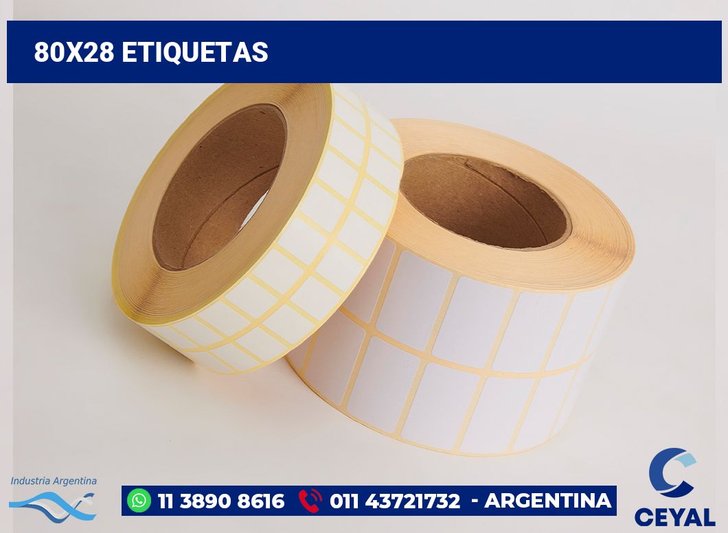 80x28 Etiquetas
