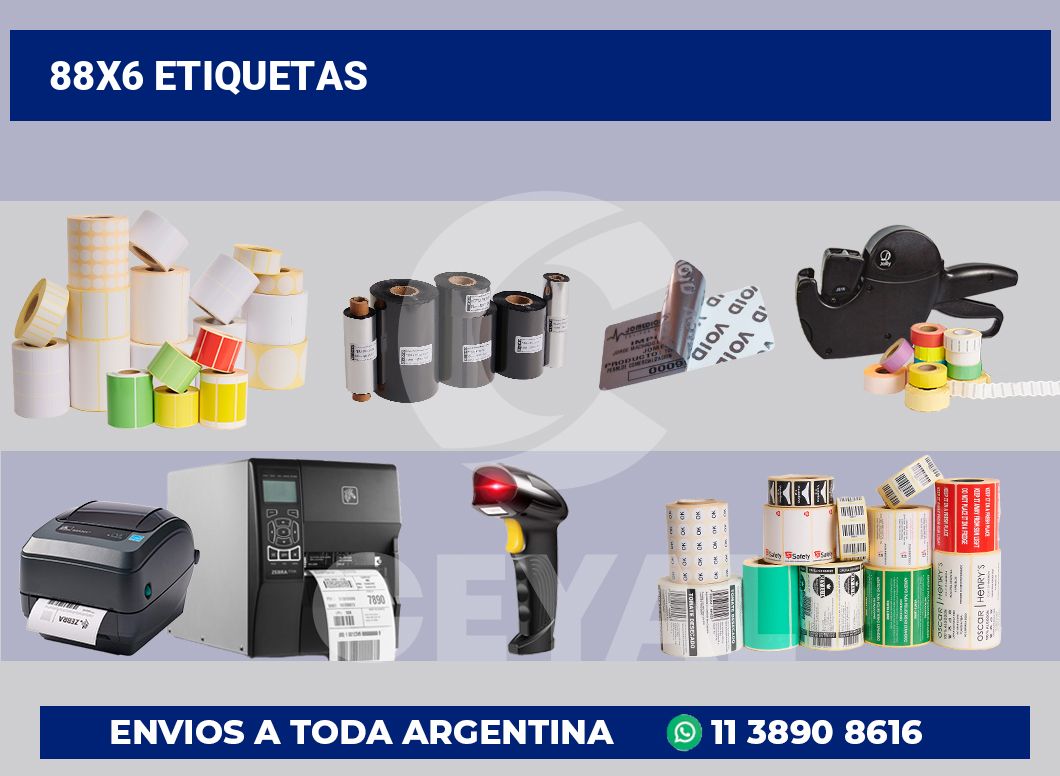 88×6 Etiquetas