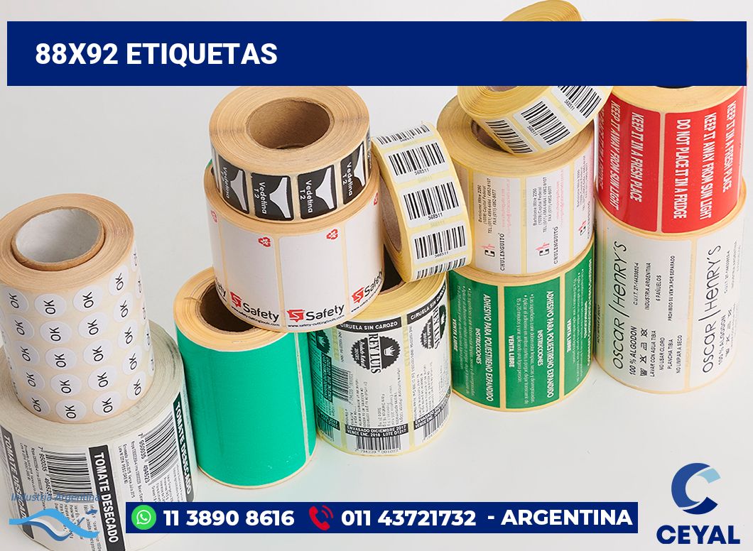 88x92 Etiquetas