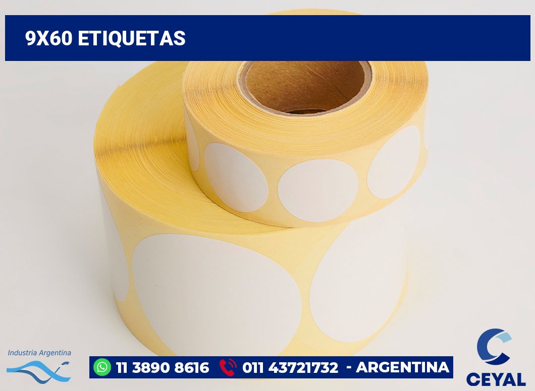 9x60 Etiquetas