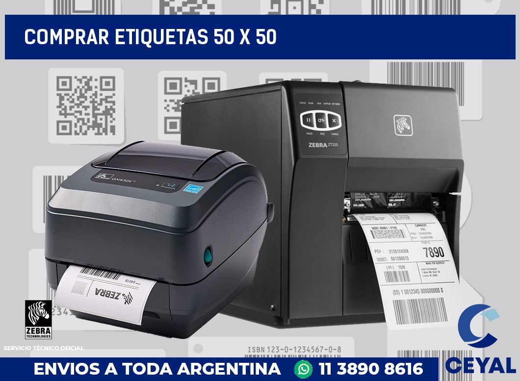 Comprar etiquetas 50 x 50