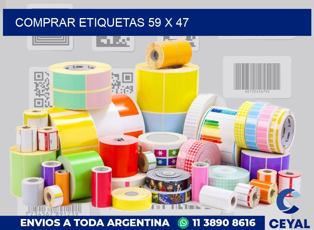 Comprar etiquetas 59 x 47