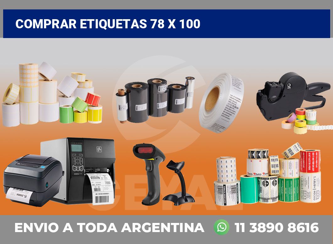 Comprar etiquetas 78 x 100