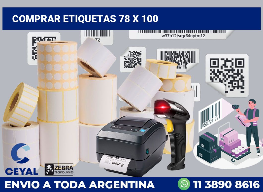 Comprar etiquetas 78 x 100