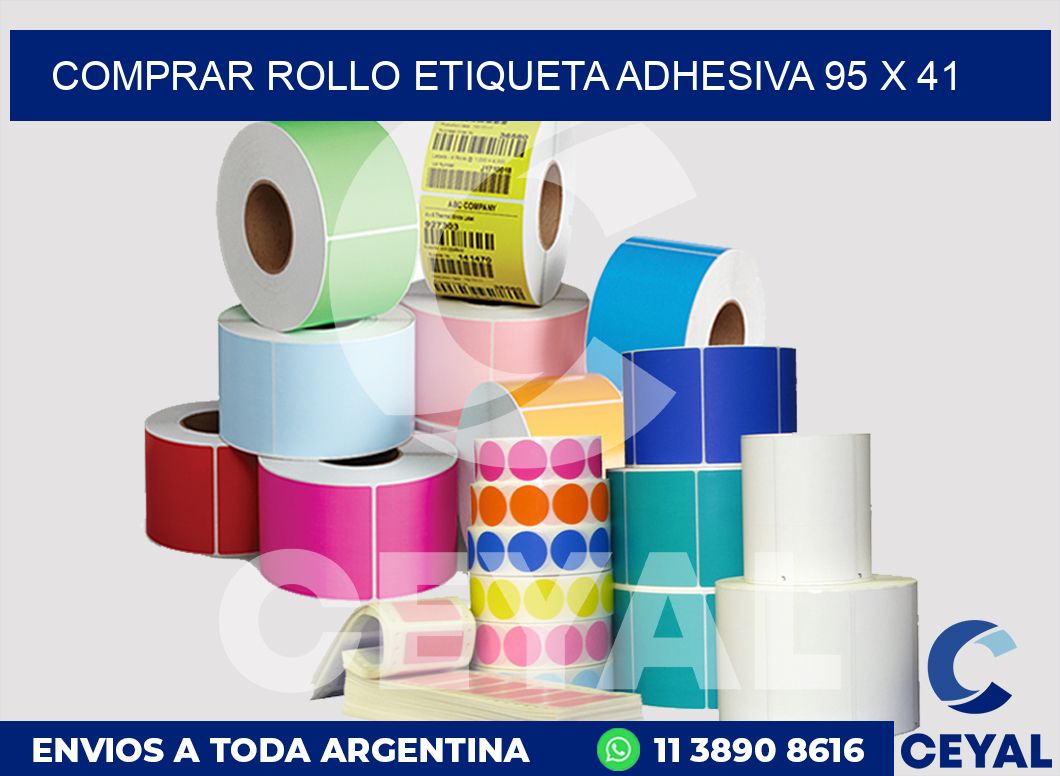 Comprar rollo etiqueta adhesiva 95 x 41