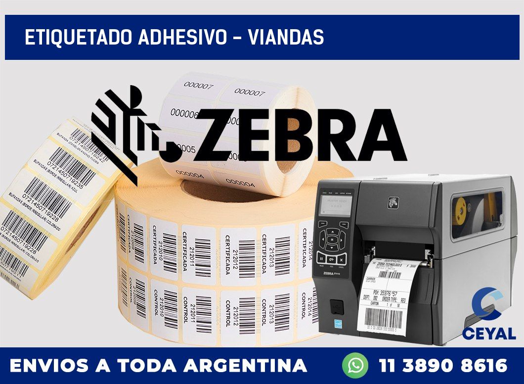 Etiquetado adhesivo – Viandas
