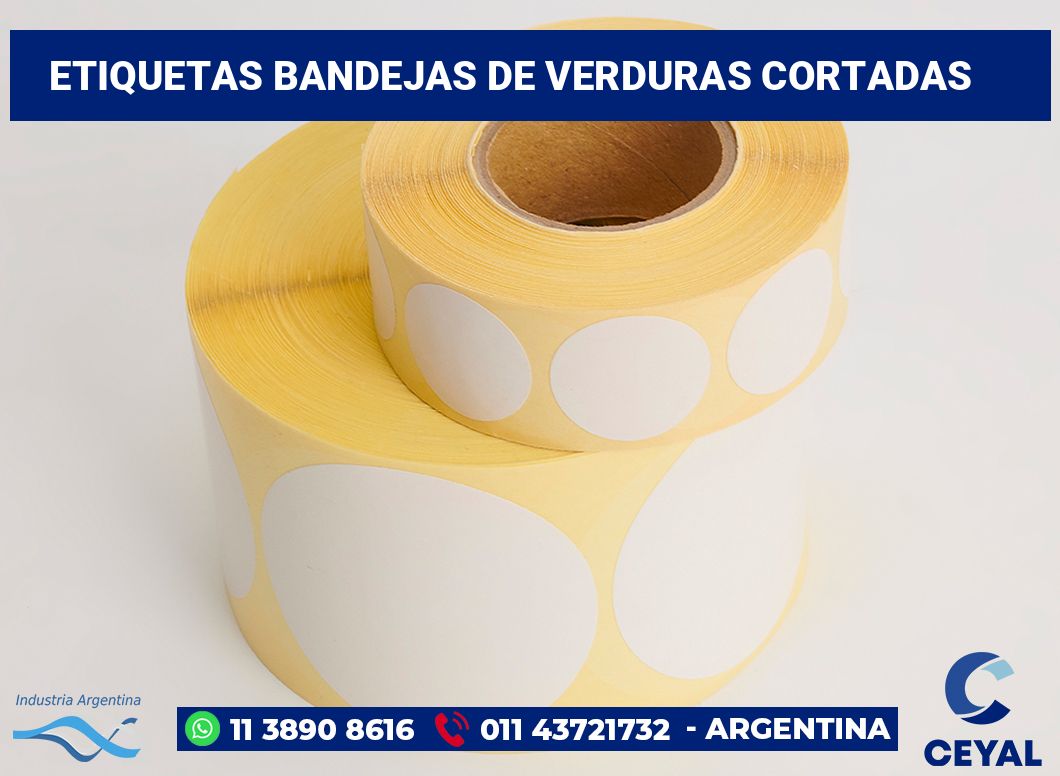 Etiquetas Bandejas de verduras cortadas